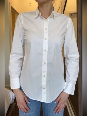 J. Crew Women’s Classic White Button-Down Shirt